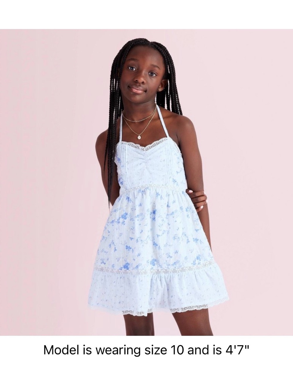NWT LoveShackFancy x Target Annabelle Budding Floral Halter Dress Girls 14/16